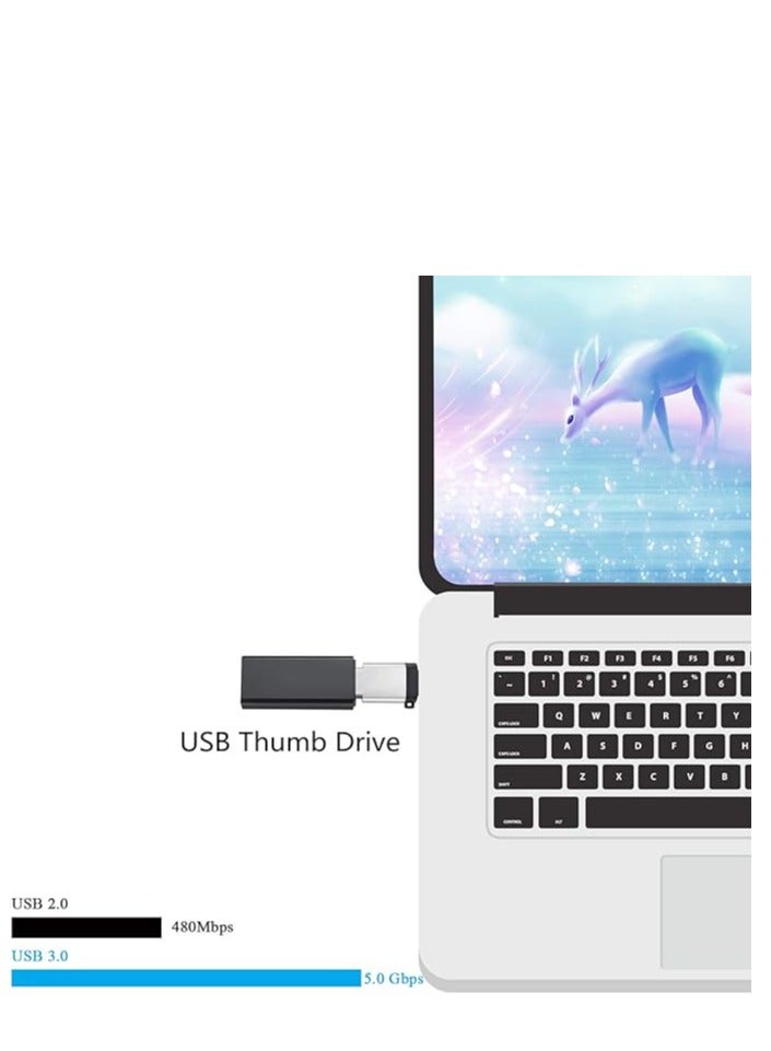 محول USB نوع سي الى USB، محول OTG من C نوع الى USB 3، محول موزع USB نوع سي، موصل شحن سريع متوافق مع ماك بوك برو، جوجل كروم بوك، نينتندو سويتش والمزيد، اجهزة بمنفذ نوع سي (الوان مختلفة ) - Image 5