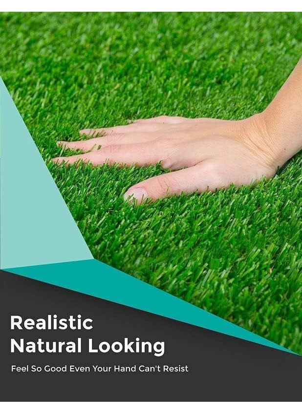 SUNSITA SUNSITA 35 MM Density Natural Green Artificial Grass MatCarpetRugDoormat for OutdoorIndoorBalconyTerraceMain Door Entrance16x24 Inch  - Image 3