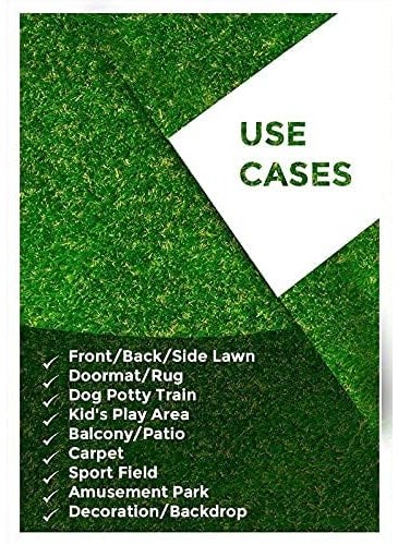 SUNSITA SUNSITA 35 MM Density Natural Green Artificial Grass MatCarpetRugDoormat for OutdoorIndoorBalconyTerraceMain Door Entrance16x24 Inch  - Image 4