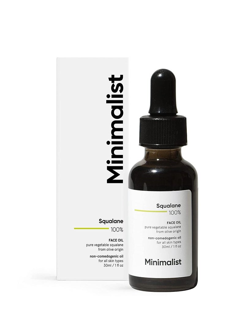 MINIMALIST Squalane 100% Plant Derived Super Lightweight Face Oil 30ml  - Image 1