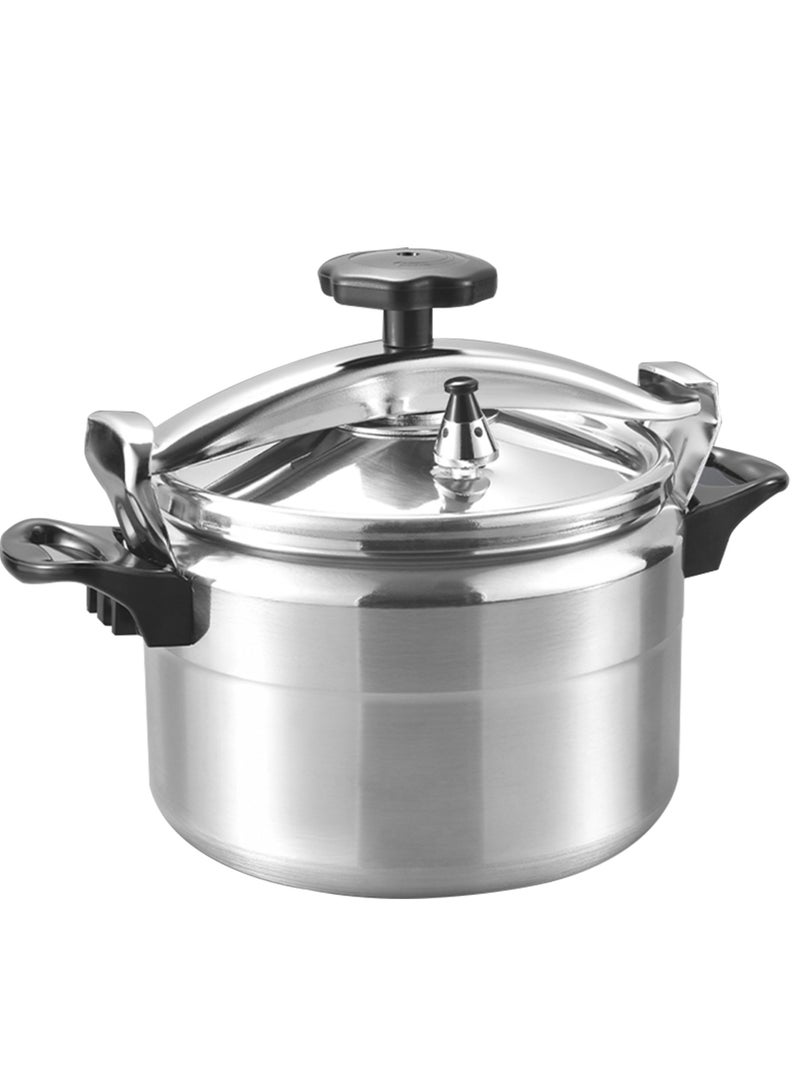 Stargold Aluminum Pressure Cooker Unique Pressure Indicator Durable Aluminum Alloy Fast And Energy Efficient Pressure Cooker With Firm Handles 9Liters Silver - Image 1