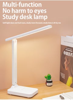 LOOPITYS 3 Color Modes,Stepless Dimming，LED Desk Lamp, Table Lamp For Computer/Desktop, Rechargeable, Eye-Caring, Touch Control With USB Charging Port-Bedside Table Lamp for Reading, Study Lamp for Kids, Home, Office White  - Image 5