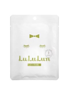 Lululun Lululun, Clear, Beauty Face Mask, White 5F, 1 Sheet, 0.74 fl oz (22 ml) 