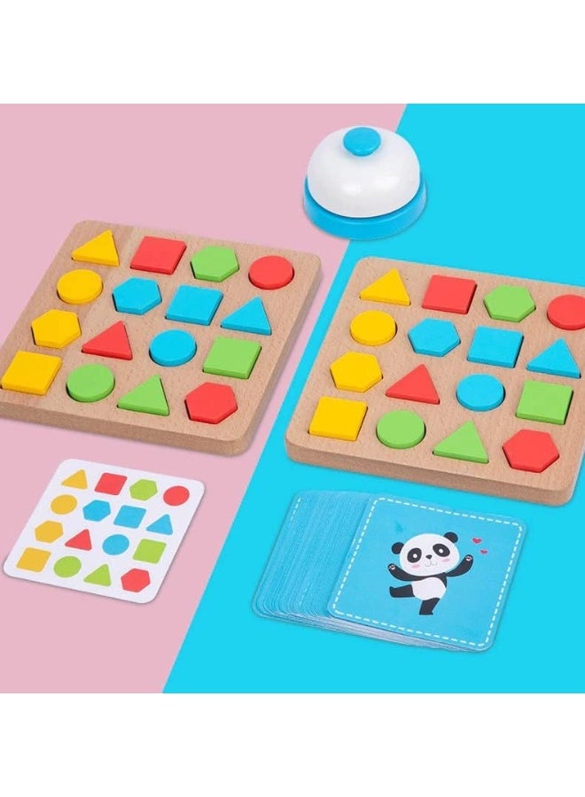 Wooden Geometric Shape Building Blocks For Duel - Image 2