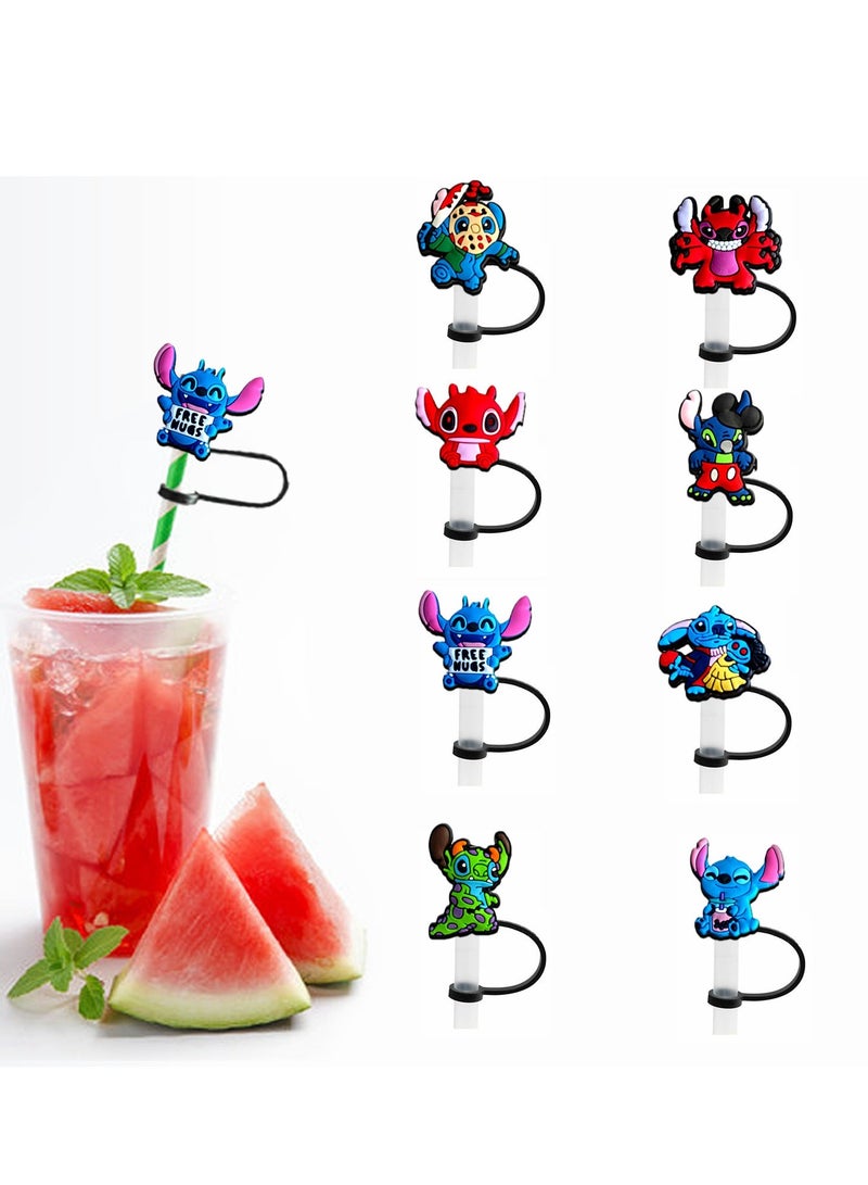 8Stanley straw caps, reusable dustproof silicone straw caps suitable for Stanley cups