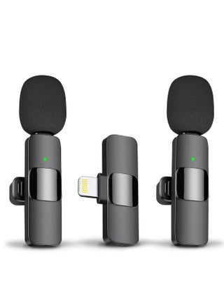 ميكروفونات Lavalier لاسلكية بمشبك احترافي على طية صدر السترة لهاتف iPhone iPad، ميكروفون تسجيل مكثف متعدد الاتجاهات لاسلكي للمقابلة، فيديو بودكاست، مدونة فيديو، YouTube - pzsku/ZC621DBA079984EF2269FZ/45/_/1698505353/be688783-dea5-471a-9e8f-d6c0576ef791