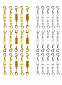 30 Piece Necklace Clasps Bracelet Buckle Gold and Silver Magnetic Jewelry Locking Clasp and Closures Lobster Connector