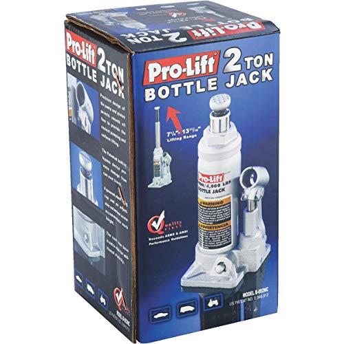 Pro Lift Pro-Lift B-002D Grey Hydraulic Bottle Jack - 2 Ton Capacity - Image 3
