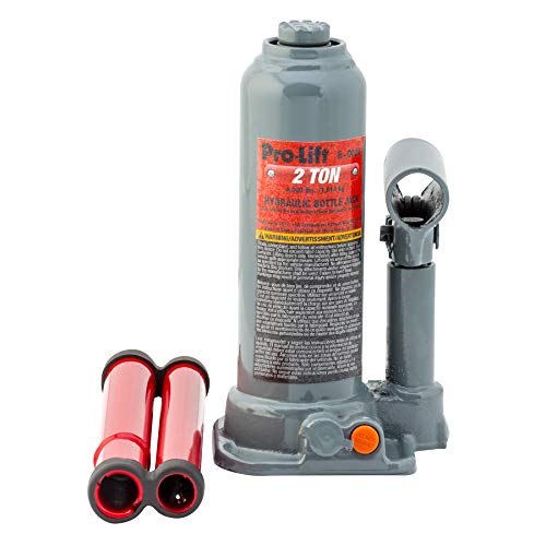 Pro Lift Pro-Lift B-002D Grey Hydraulic Bottle Jack - 2 Ton Capacity - Image 1