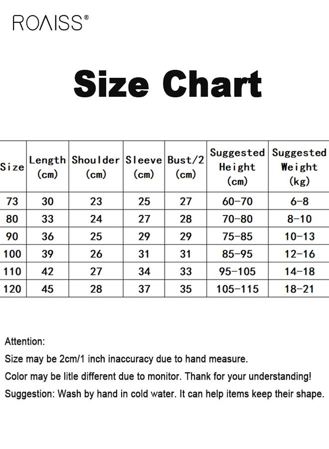 roaiss 3PCS Boys Long Sleeve T Shirts Set, Soft Comfortable Tops with Cartoon Pattern, Casual Round Neck T-Shirts for Toddler Boys, Suitable for All Occasions - Image 5
