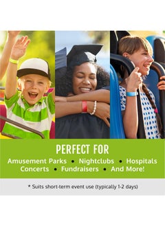 Wristco Stco Tyvek Wristbands For Events - 500 Count, 5-Color Variety Pack - Tamper-Proof Design Prevents Reuse - Premium-Grade Bracelets For Hospital & Medical Id, Party, Vip Identification  - Image 4