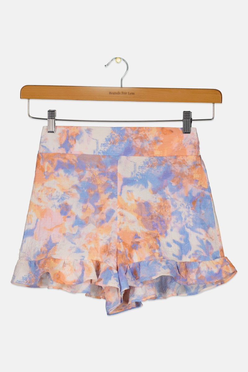 BCBGeneration Women Regular Fit Tie Dye Shorts, Multicolor - Image 3