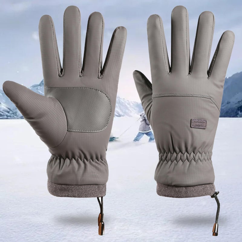 IZUS Men Water-Repellent Cold-Weather-Gloves Touchscreen Sports-Gloves Windproof Thermal-Outdoor-Mittens Winter Women - Image 3