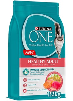 Purina ONE Healthy Adult Salmon And Tuna 1.2Kg 