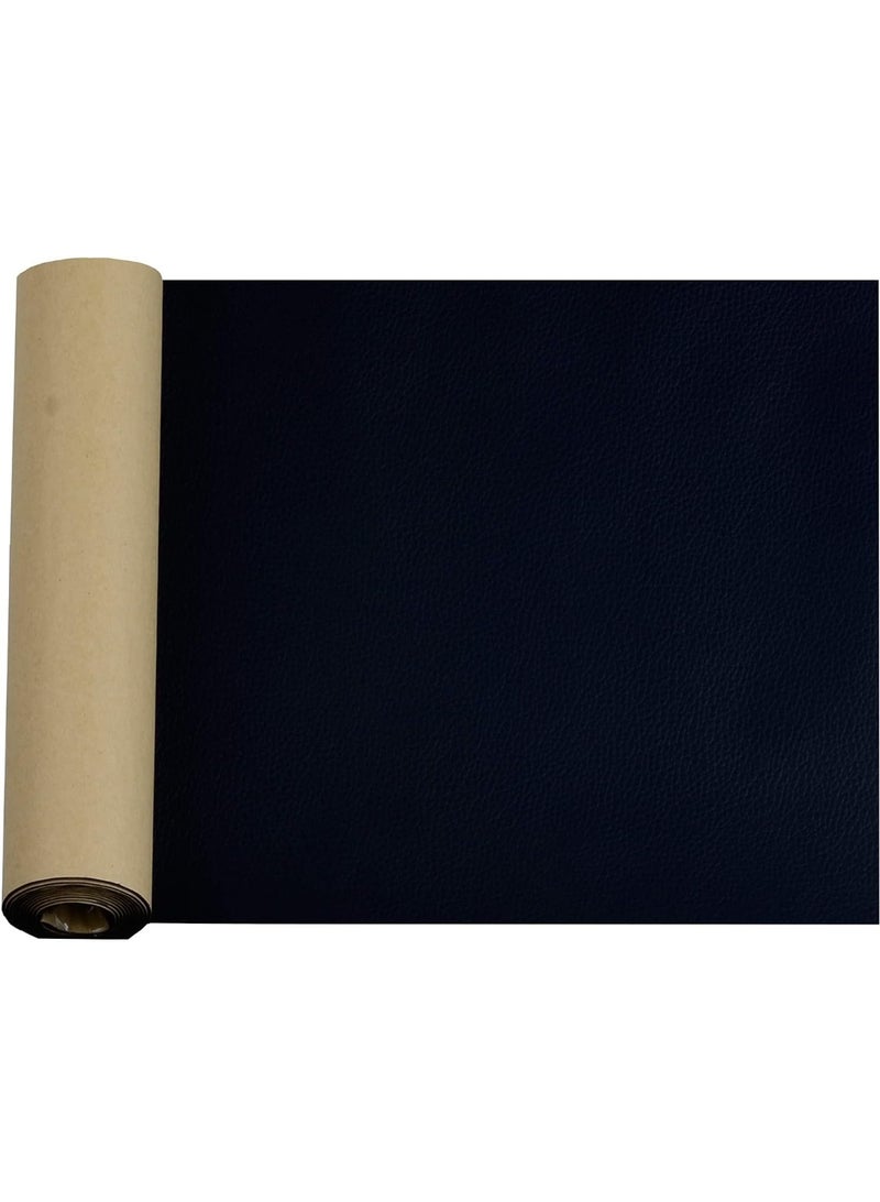 JCD Self-Adhesive Leather Repair Patch Tape, DIY Reupholster Kit for Furniture, Car Seats, Jackets, 16x55 Inch, Black - Image 1