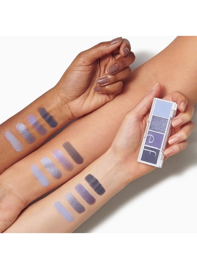 elf Bite-Size Eyeshadow, Ultra-Pigmented Eye Makeup Quad, 4 Matte & Shimmer Shades, Creamy & Blendable Powder, Açaí You, 0.12 Oz - Image 3
