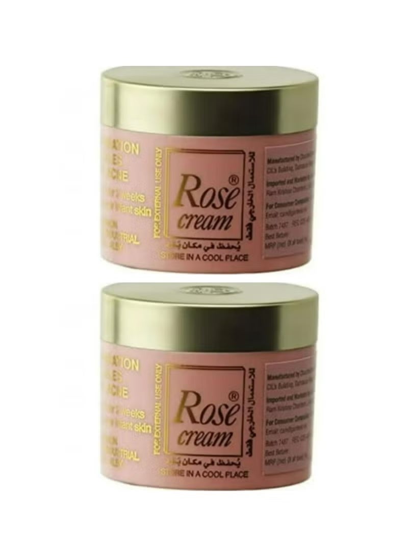 Rose Cream, Skin Brightening Face Cream, 25g Pack of 2