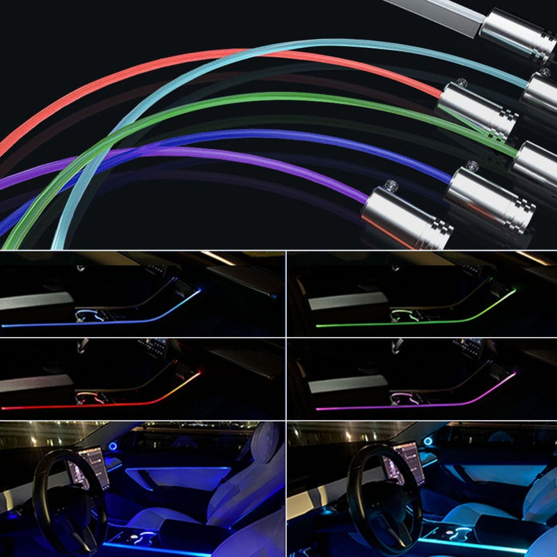 Car LED Strip DC12V Double Brightness Sound Sensor Interior Lighting - App Control 16 Million Colors 29 Preset Modes Dashboard Light for Car Center Console Interior - Image 2