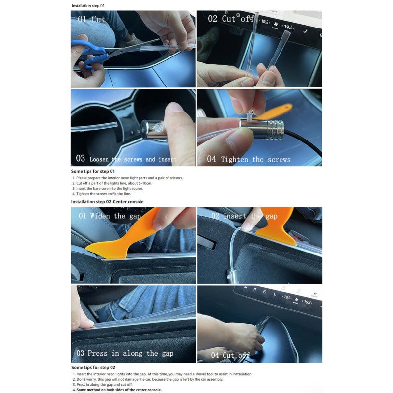 Car LED Strip DC12V Double Brightness Sound Sensor Interior Lighting - App Control 16 Million Colors 29 Preset Modes Dashboard Light for Car Center Console Interior - Image 3