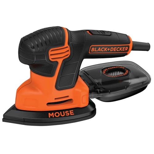 BLACK+DECKER Detail Sander, 1.2 Amp, 16,000 OPM, Compact Design, 3-Position Grip for Comfort, Includes Dust Collector, Corded (BDEMS600) - Image 4