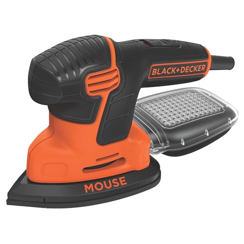 BLACK+DECKER Detail Sander, 1.2 Amp, 16,000 OPM, Compact Design, 3-Position Grip for Comfort, Includes Dust Collector, Corded (BDEMS600) - Image 2