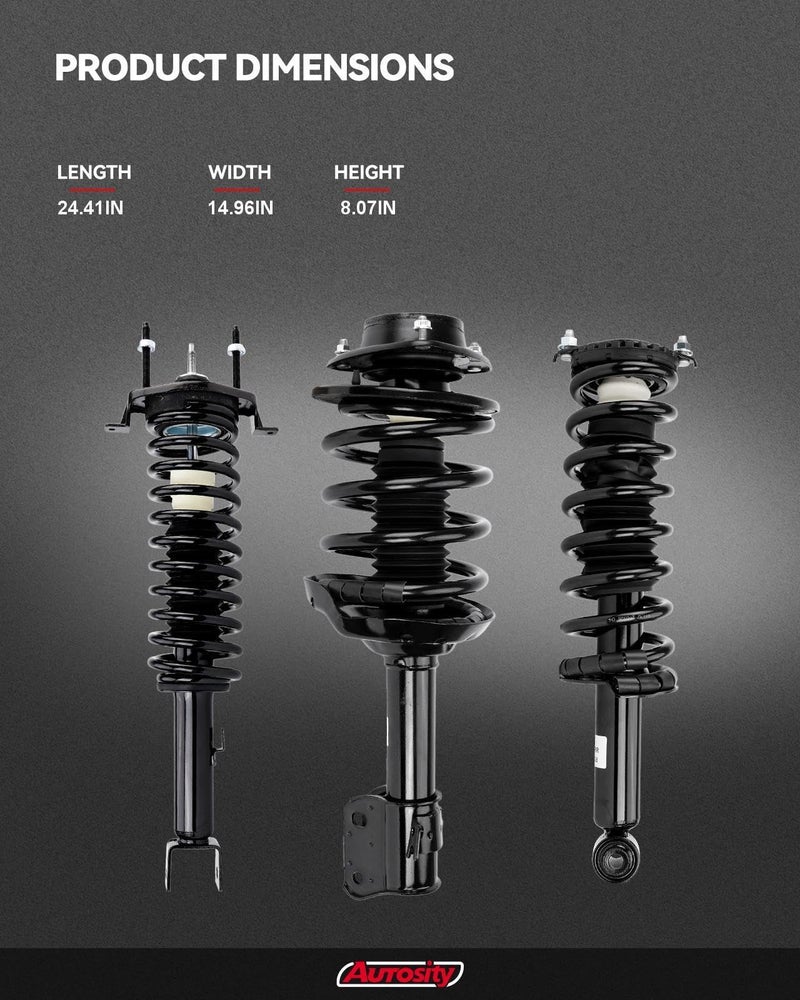 AUTOSITY Rear Struts and Shocks Complete Assembly Replacement for Corolla 2009-2013, Struts with Coil Spring Shocks Absorber 172599L+172599R 2 PCS - Image 3