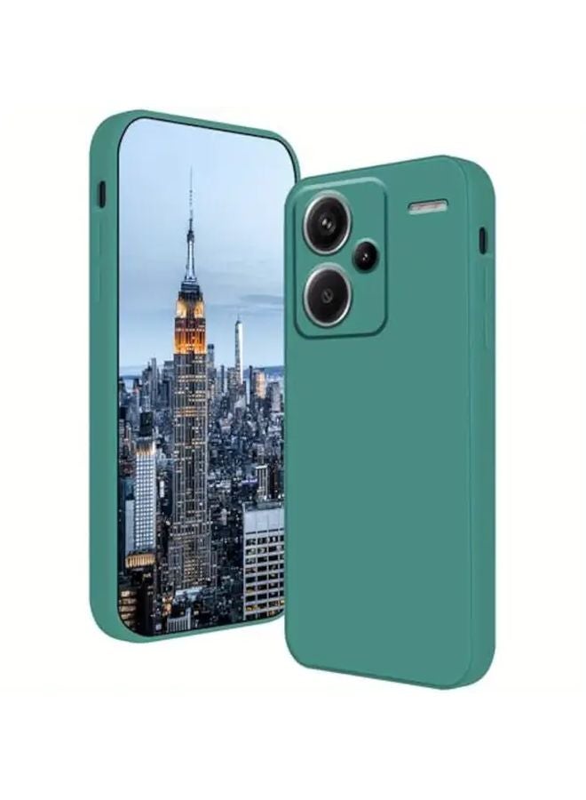 Dark Green Liquid Case For Xiaomi Redmi Note 13 Pro Plus Shock Absorbing Thin Cover - Image 1