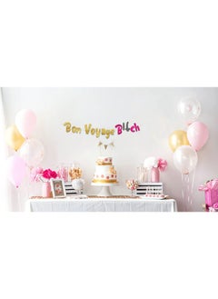 Sterling James Co. لافتة ذهبية لامعة لحفلة Bon Voyage Away وديكورات حفلات وداع مضحكة وسنفتقدك وحفلات التقاعد وتغيير الوظيفة الجديدة وأفكار وهدايا لوازم حفلات الانتقال  - Image 4