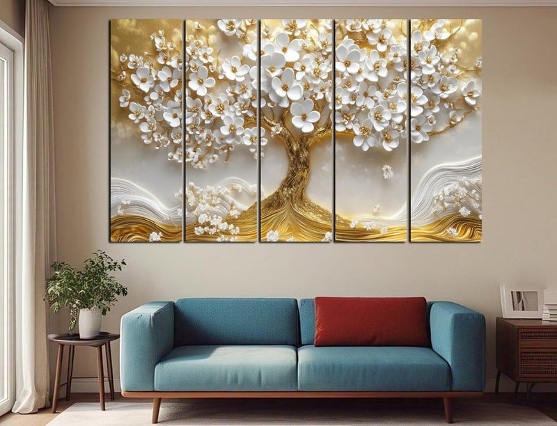 CN RETAILS Nature Theme 3D Effect Wall Art Canvas Painting for Home, Drawing Room, Office, Wall Decor | MDF Wooden Frame, Vibrant Colourful With Modern Style Hanging for Positivity (30x48 Inch) 63_05 - Image 3