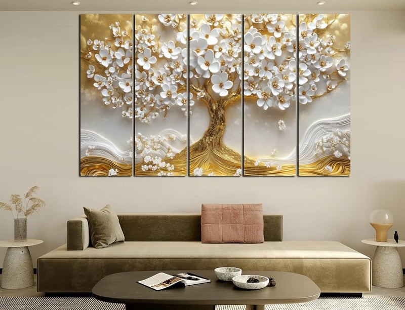 CN RETAILS Nature Theme 3D Effect Wall Art Canvas Painting for Home, Drawing Room, Office, Wall Decor | MDF Wooden Frame, Vibrant Colourful With Modern Style Hanging for Positivity (30x48 Inch) 63_05 - Image 1