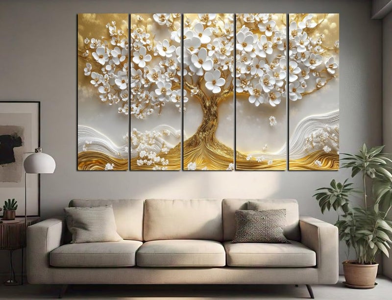 CN RETAILS Nature Theme 3D Effect Wall Art Canvas Painting for Home, Drawing Room, Office, Wall Decor | MDF Wooden Frame, Vibrant Colourful With Modern Style Hanging for Positivity (30x48 Inch) 63_05 - Image 2