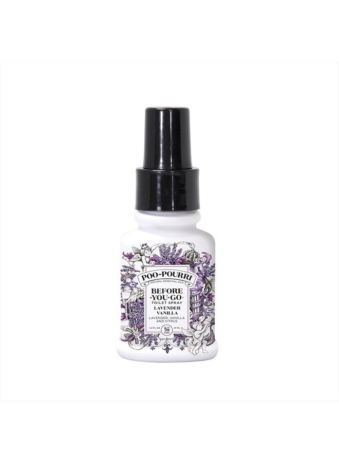 Poo-Pourri بخاخ المرحاض قبل الذهاب، لافندر فانيلا، 1.4 أونصة سائلة - لافندر، فانيلا وحمضيات - Image 1