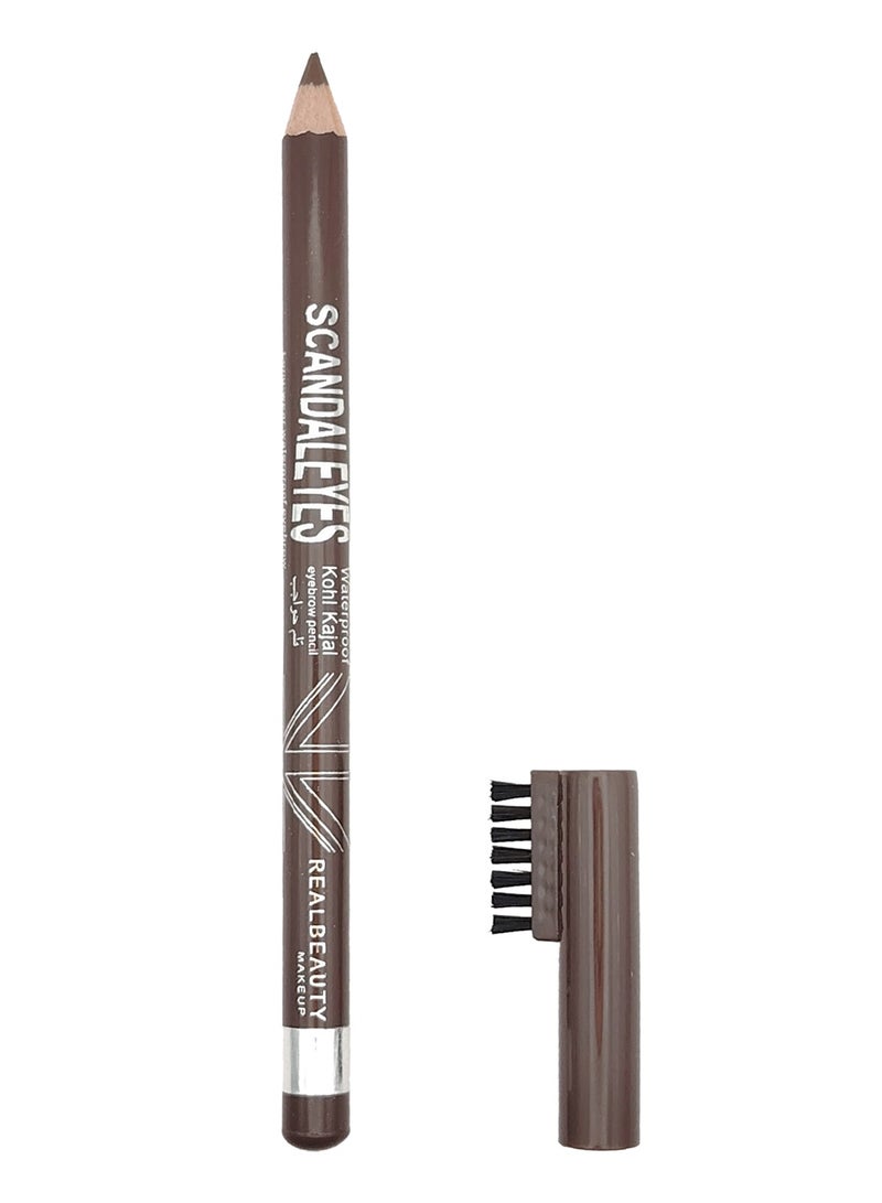 ريال بيوتي قلم تحديد عيون كحل كاجال مضاد للماء سكاندل آيز 002 بني