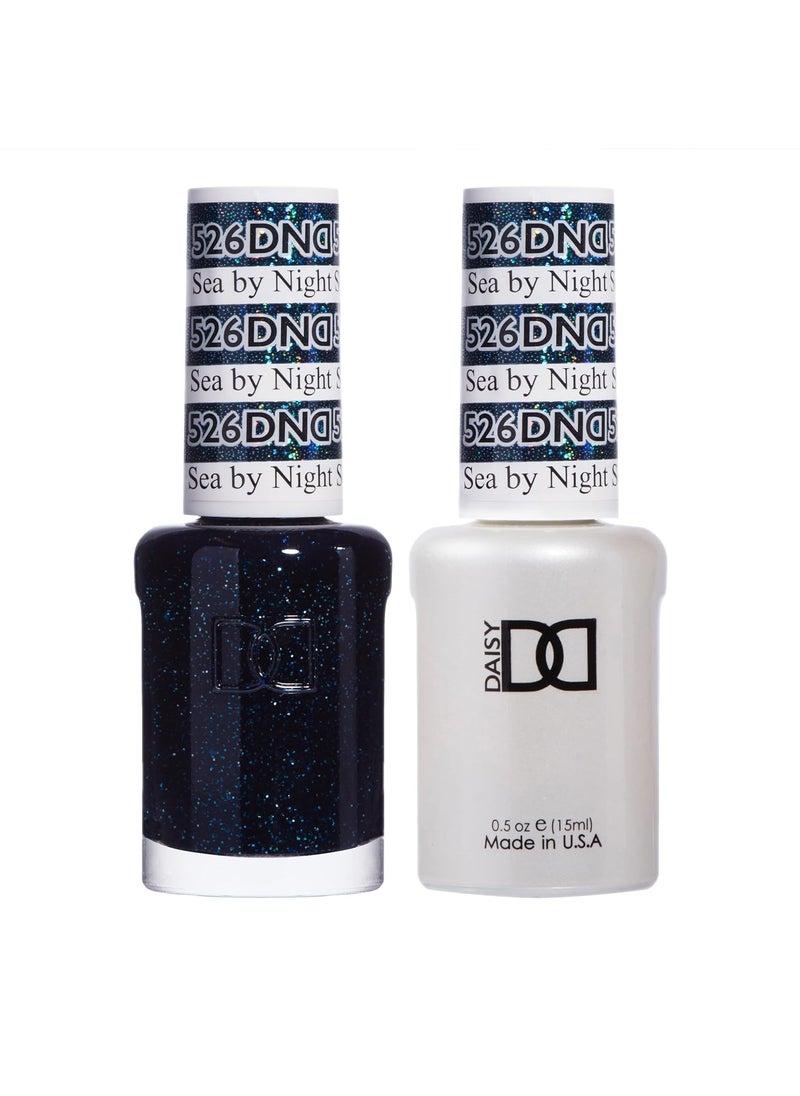 DAISY DND - DND Gel Black Polish Set, UV/LED GelPolish and Air Dry Nail Lacquer, Matching Chip-Free Polish Duo, 0.5 Fl Oz Each - Image 1