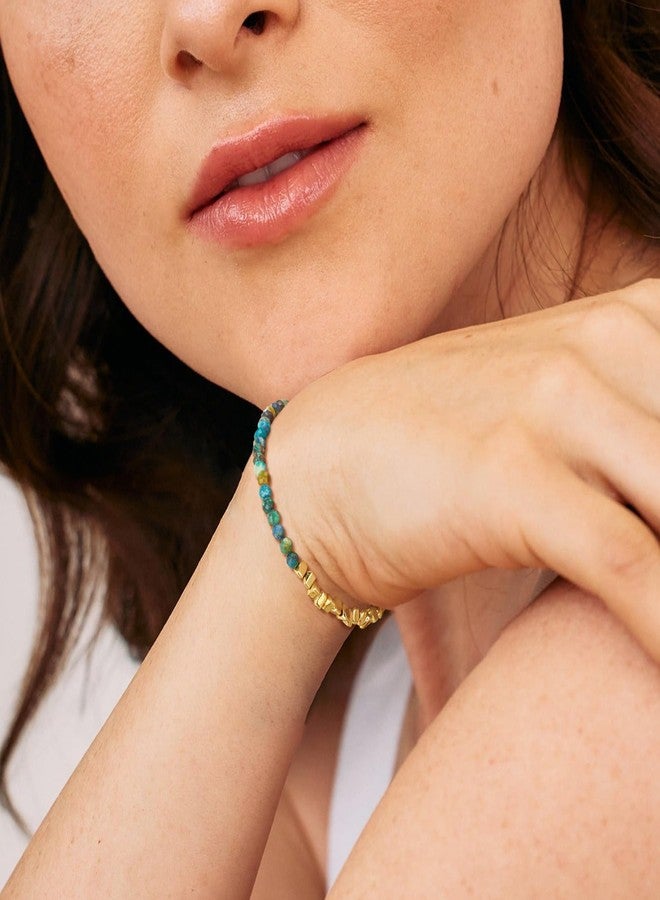 BENEIGE Bead Bracelet for Women, Layered Stone Mixed Bracelets 18K Gold Plated Dainty Handmade Link Bracelet Jewelry for Women,Party for Women Gifts - Image 3