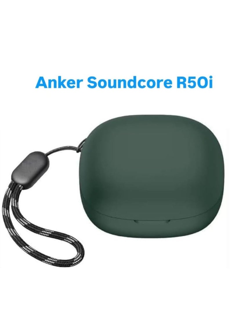 ماركة غير محددة حافظة سيليكون لسماعه أنكر R50i - زيتي  - Image 1
