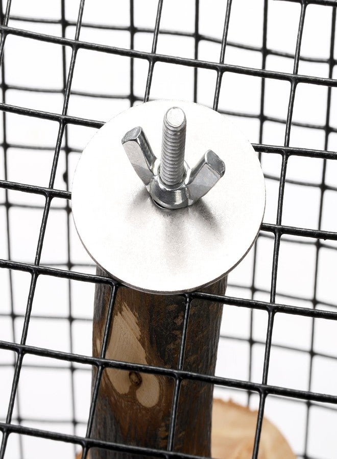 Eorbow Natural Wood Bird Perch, 12 Inch Parrot Perch Stand for Cage, Small Animals Hanging Perch & Platforms for Parakeet Parrots Cockatiel, Conure, Budgie, Macaw, Bird Cage Accessories - Image 4