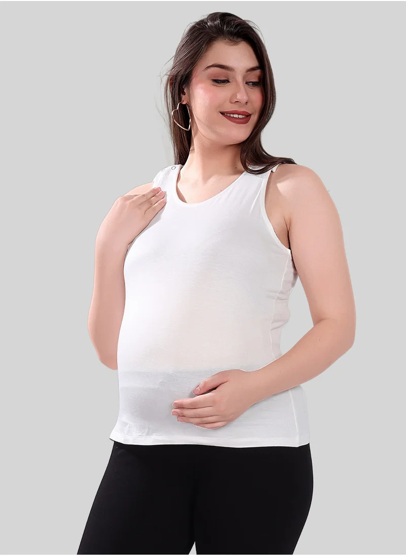 TUMMY TUMMY Maternity and Nursing Tank Top Combo Pack  of 2
