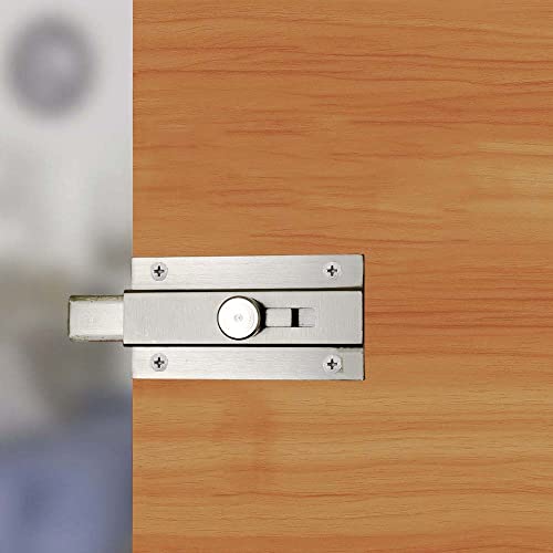 Volo 5 inch Heavy Duty Door Security Latch Lock Tower Bolt for, Baby Latch, Home, Bathroom, Kitchen,Office .(Color :Silver) (Pack of 2 Pcs.) - Image 3