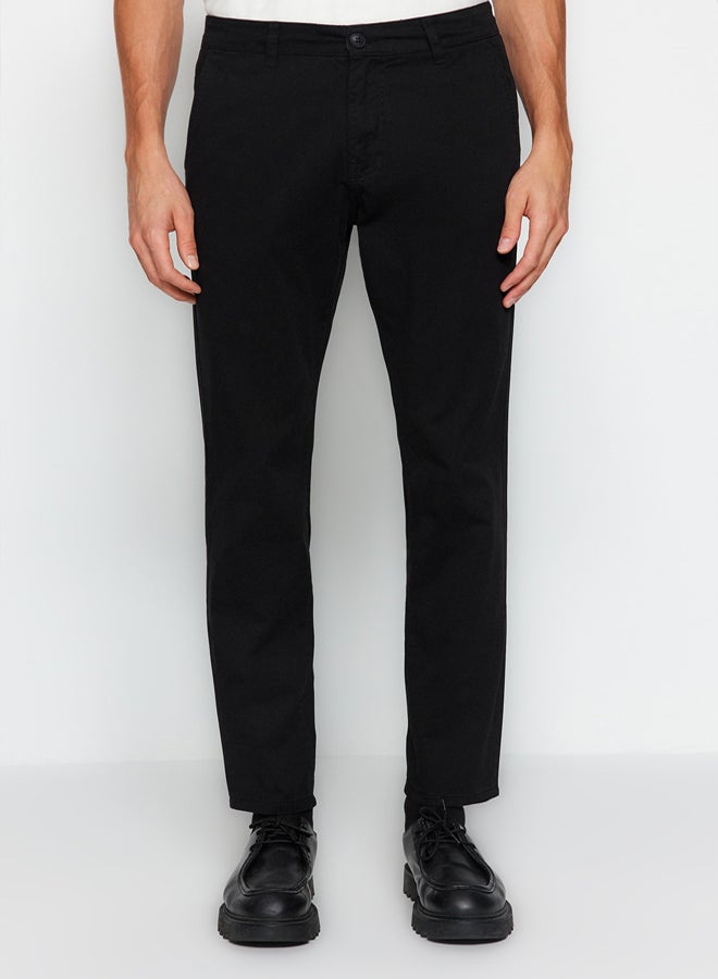 trendyol Black Slim Fit Chino Trousers TMNAW24PL00000 - Image 4