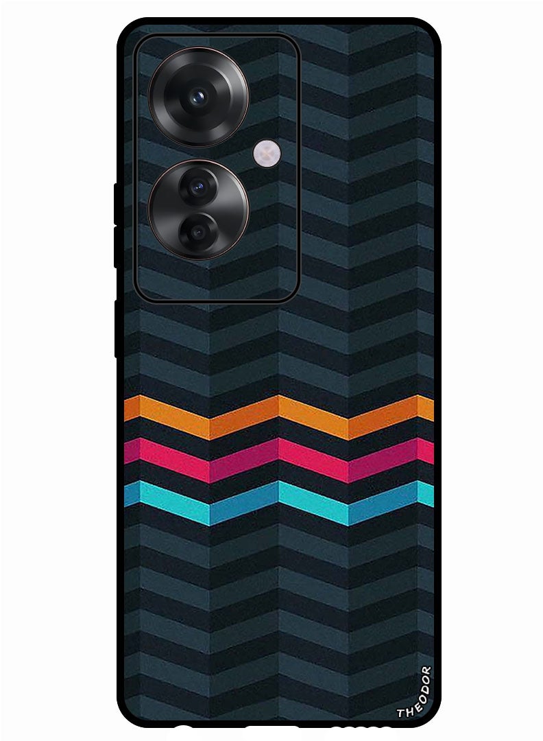 Theodor Protective Case Anti Scratch Shock Proof Bumper Cover For Oppo Reno 11F Lines - Image 1