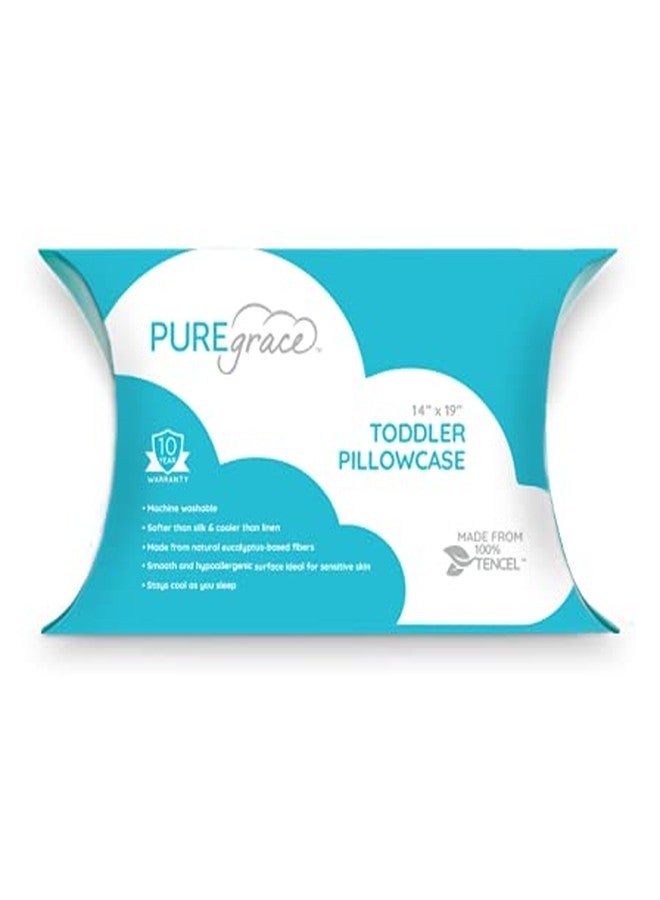 PUREgrace Tencel Toddler Pillowcase - Washable and Soft, Sized for All Toddler Pillows, Breathable and Smooth with Secure Flap Design - Image 1