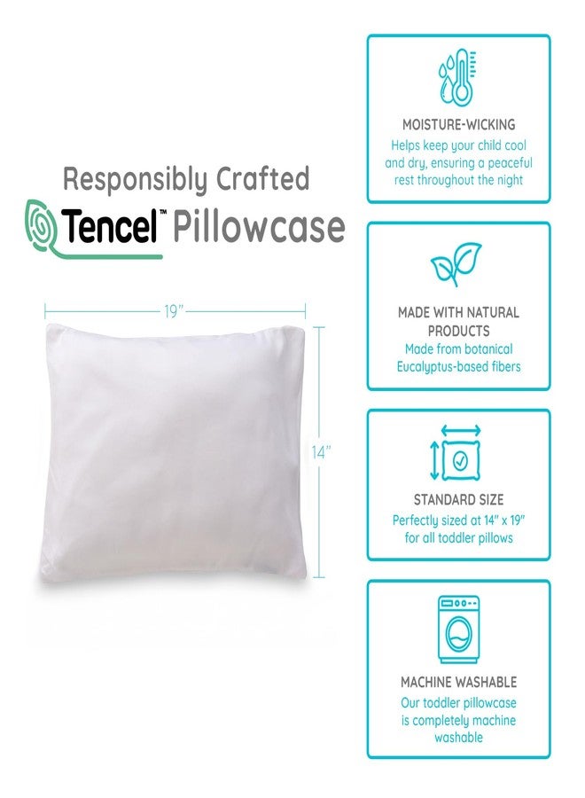 PUREgrace Tencel Toddler Pillowcase - Washable and Soft, Sized for All Toddler Pillows, Breathable and Smooth with Secure Flap Design - Image 3
