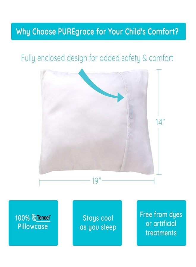 PUREgrace Tencel Toddler Pillowcase - Washable and Soft, Sized for All Toddler Pillows, Breathable and Smooth with Secure Flap Design - Image 4