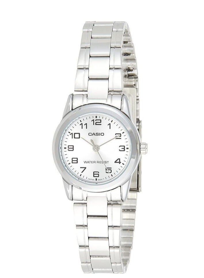 CASIO Women's Dress Analog Watch LTP-V001D-7B - 25 mm - Silver - Image 1