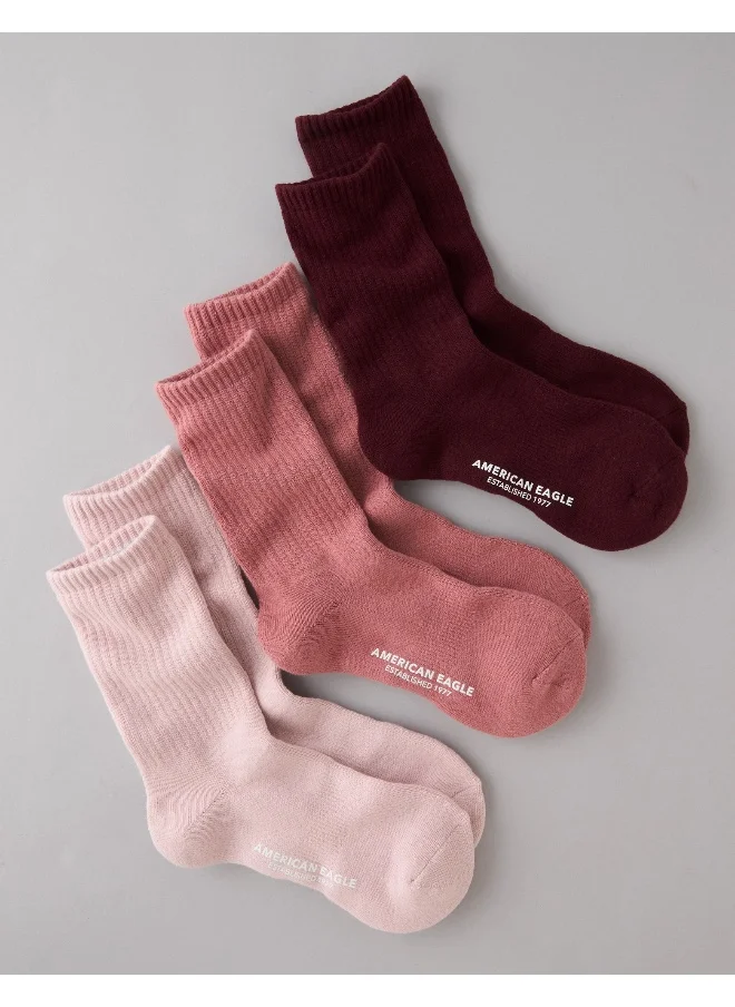 امريكان ايجل AE Crew Socks 3-Pack