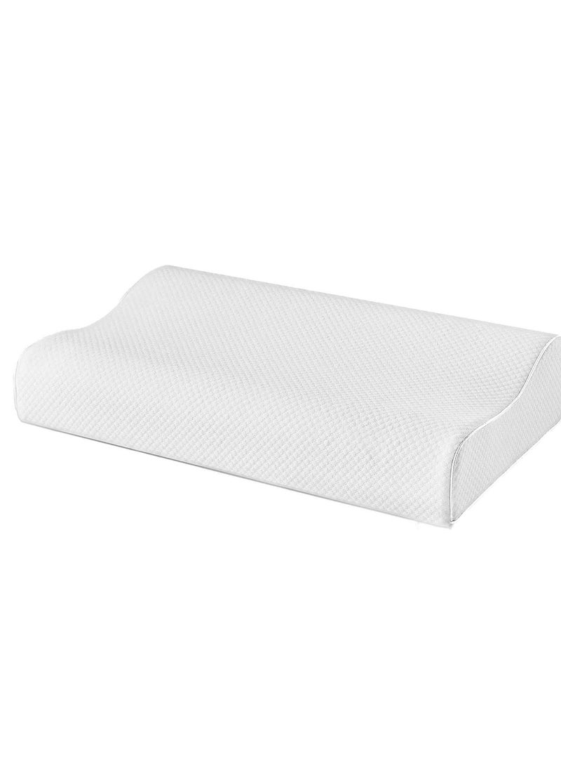 Premium Memory Foam Pillow for Neck and Back Pain - 55 x 35 x 10/7-cm - Image 1
