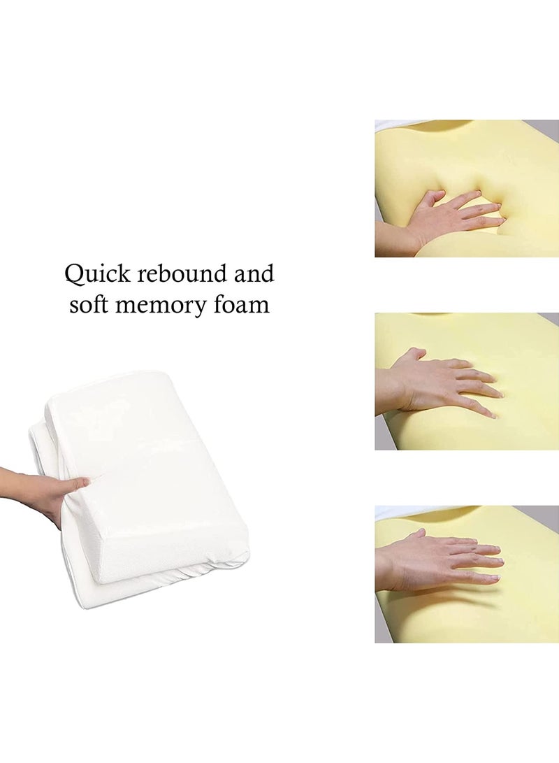 Premium Memory Foam Pillow for Neck and Back Pain - 55 x 35 x 10/7-cm - Image 3