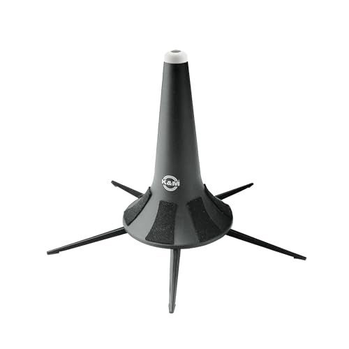 KM حامل فلوجورن K&M كونيغ & ماير 15240.000.55 - احترافي لجميع الموسيقيين - خفيف الوزن ومضغوط - قاعدة مستقرة وآمنة - صنع في ألمانيا - أسود - Image 1