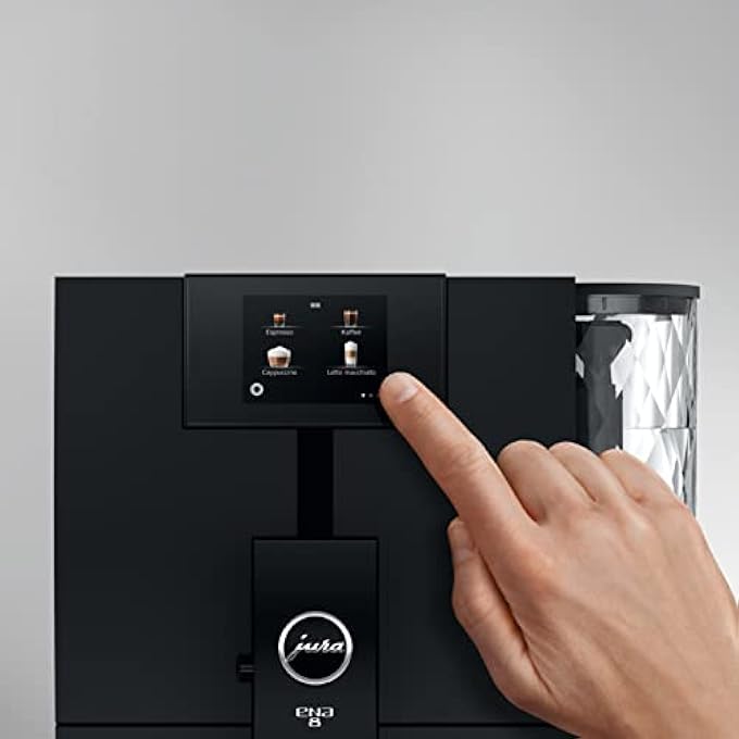 jura Ena 8 Bean To Cup Fully Automatic Coffee Machine Full Metropolitan Black - Image 4